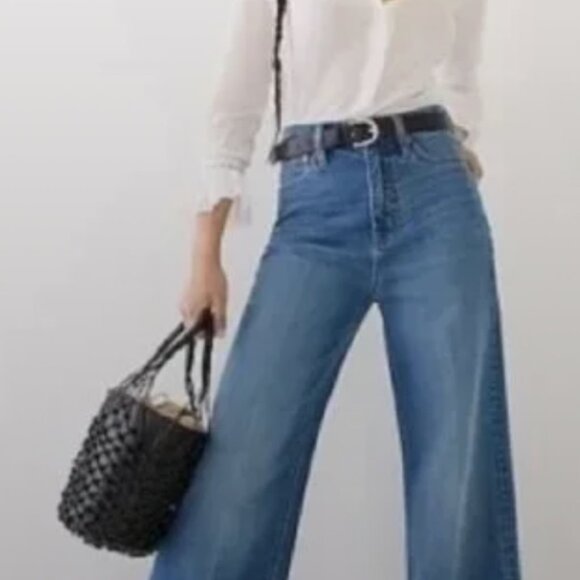 NWT J. Crew Sedona basket bag in leather - Picture 2 of 2